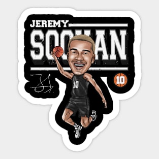 Jeremy Sochan San Antonio Cartoon Sticker